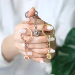 personalized bloom photo keychain