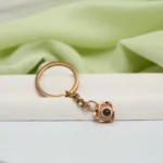 sentimental crossed heart photo keychain
