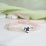 wedding cherish heart frosted bracelet