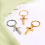 cross bar photo projection keychain