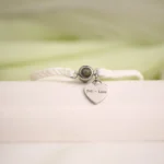 remembrance rope bracelet heart charm