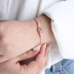 braided rope sparkle photo bracelet