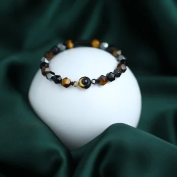 Crystal memory bracelet with secret picture inside, meaningful remembrance keepsake.