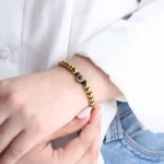 anniversary bead halo photo bracelet