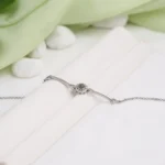 hidden photo circle heart bracelet