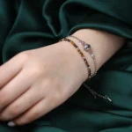 custom hidden crystal photo bracelet