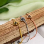 memory heart bracelet with hidden photo