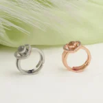 christmas heart photo ring gift