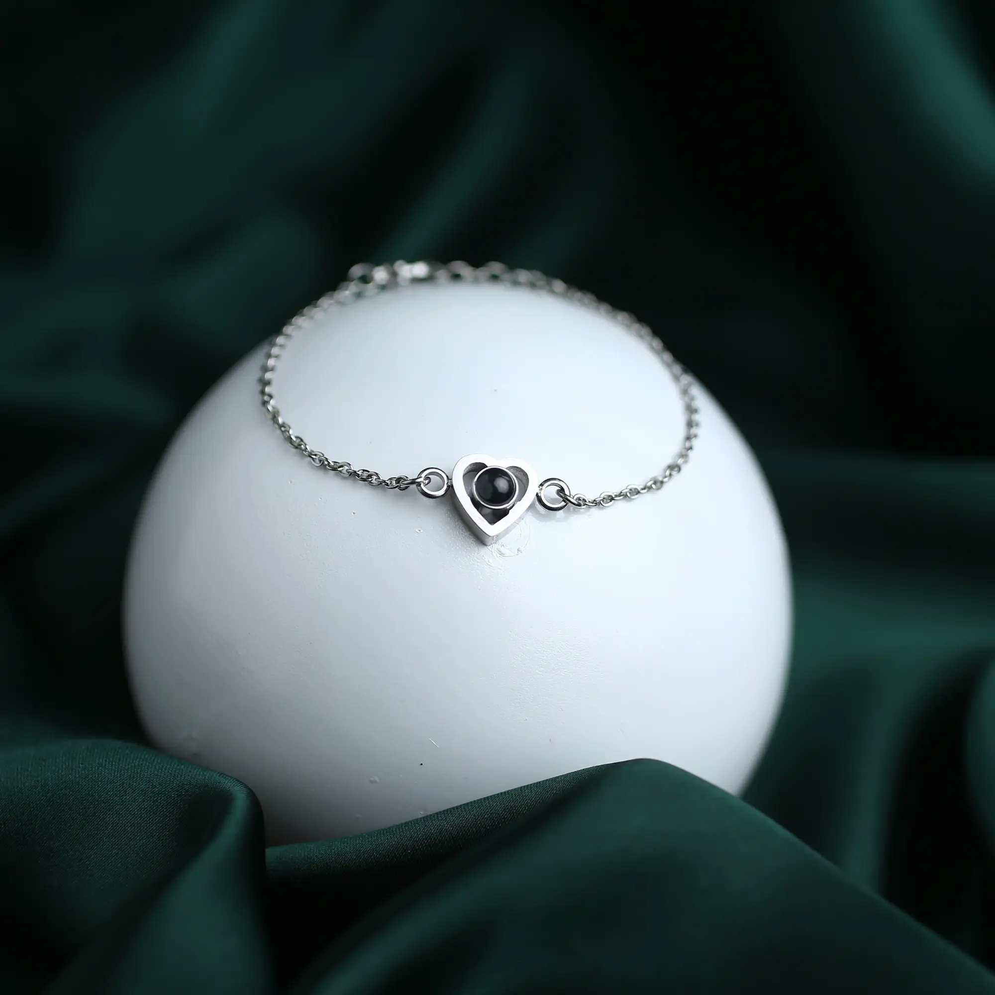 custom hidden heart keepsake bracelet Love keepsake bracelet with hidden heart photo inside, a meaningful personalized gift.