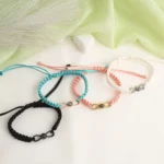 sentimental infinity knot photo bracelet