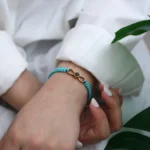 sentimental infinity knot photo bracelet