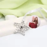custom silver star ornament picture inside