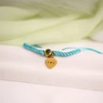 remembrance rope bracelet heart charm
