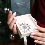 christmas sacred heart photo ornament