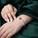 hidden photo silver star bracelet