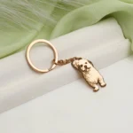 pet photo engraved keyring