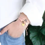remembrance rope bracelet heart charm