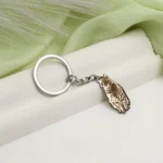 pet photo engraved keyring