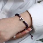 wedding cherish heart frosted bracelet