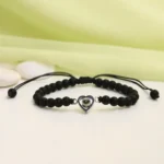 wedding cherish heart frosted bracelet