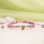 wedding cherish heart frosted bracelet