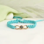 sentimental infinity knot photo bracelet