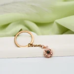 personalized bloom photo keychain