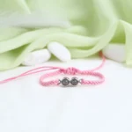 christmas gift duo photo bead bracelet
