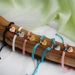 remembrance rope bracelet heart charm