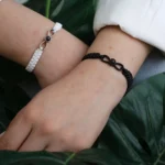 sentimental infinity knot photo bracelet