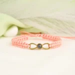 sentimental infinity knot photo bracelet