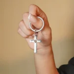 cross bar photo projection keychain