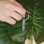 engraved 3d bar photo keychain