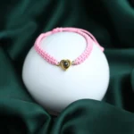 memory bracelet heart braided design