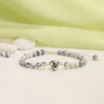 wedding cherish heart frosted bracelet