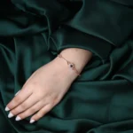 hidden photo circle heart bracelet