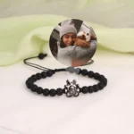 remembrance paw print bead bracelet