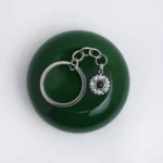 personalized bloom photo keychain