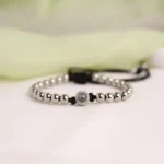 anniversary bead halo photo bracelet