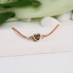 memory heart bracelet with hidden photo