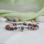 wedding cherish heart frosted bracelet