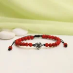 wedding cherish heart frosted bracelet