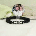 sentimental infinity knot photo bracelet