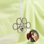 paw photo projection ornament
