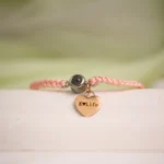 remembrance rope bracelet heart charm