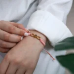 sentimental infinity knot photo bracelet