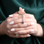 custom circle hidden photo keychain