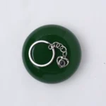 sentimental crossed heart photo keychain