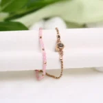 custom hidden crystal photo bracelet