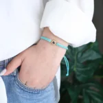 braided rope sparkle photo bracelet